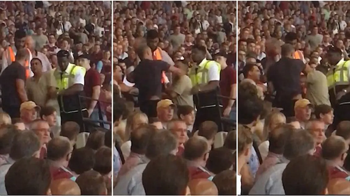 SCENE ŞOCANTE pe stadionul lui West Ham. Suporterul BĂTUT cu bestialitate ar fi român VIDEO
