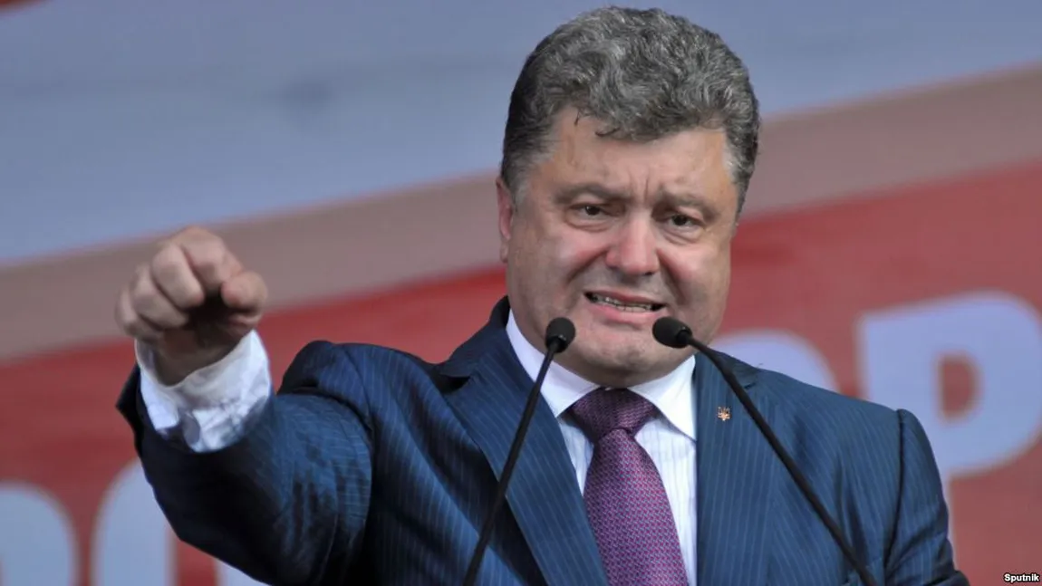 Poroshenko consideră acuzaţiile Rusiei un pretext cinic pentru mai multe ameninţări militare