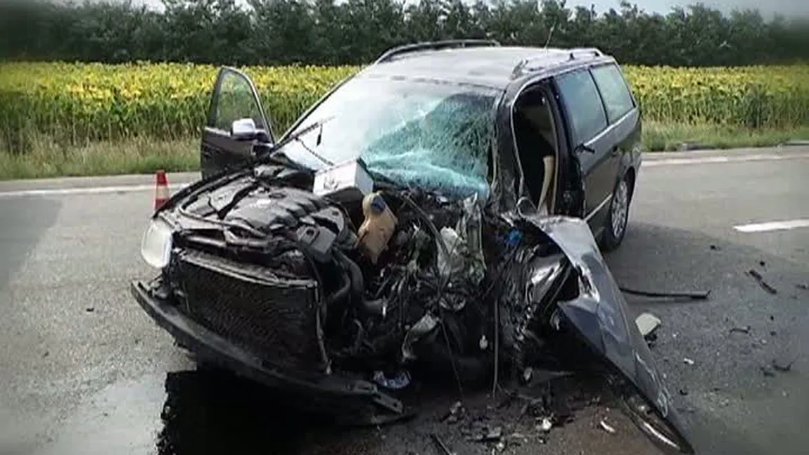 Accident grav în judeţul Suceava, filmat cu o cameră de bord