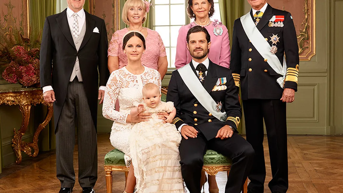 Fotografii oficiale de la botezul Prinţului Alexander al Suediei