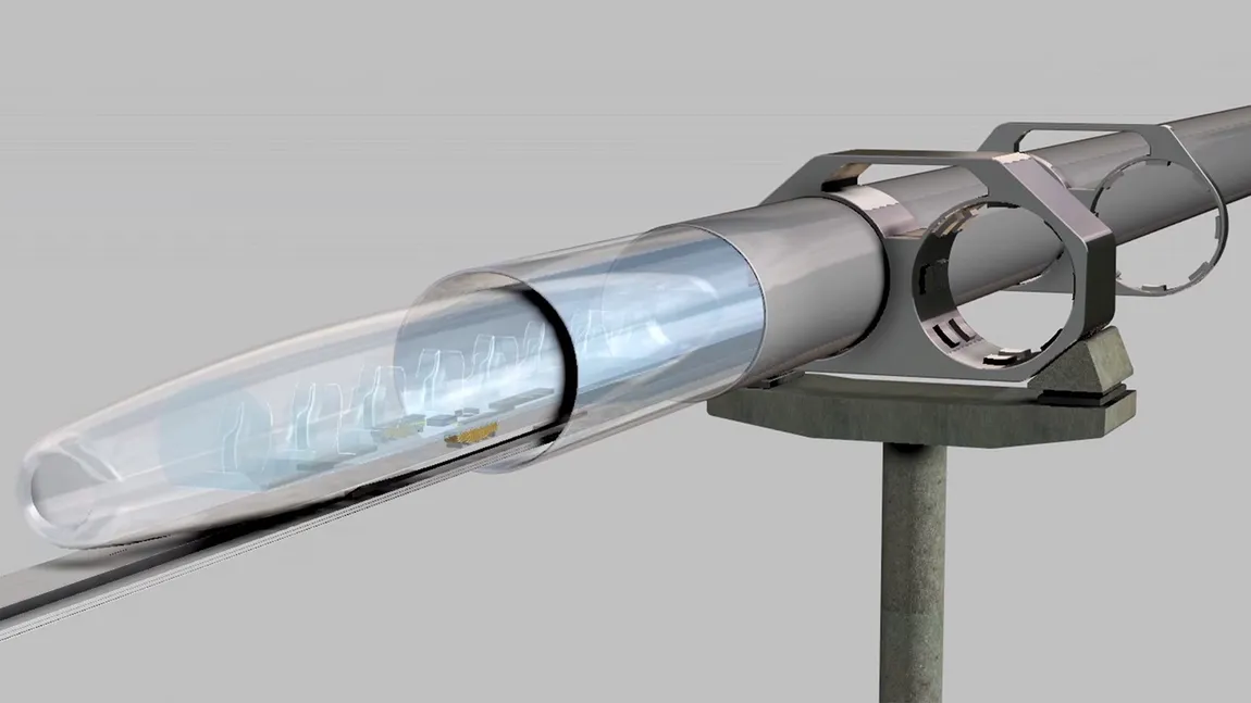 Transportul viitorului cu Hyperloop: capsule ce levitează şi se deplasează aproape cu viteza sunetului