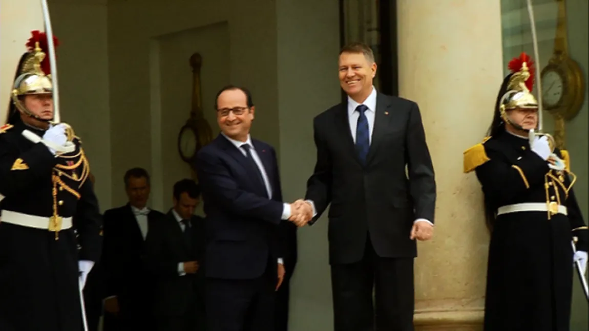 Francois Hollande, vizită de stat în România. Preşedintele Franţei se va întâlni cu Klaus Iohannis şi Dacian Cioloş