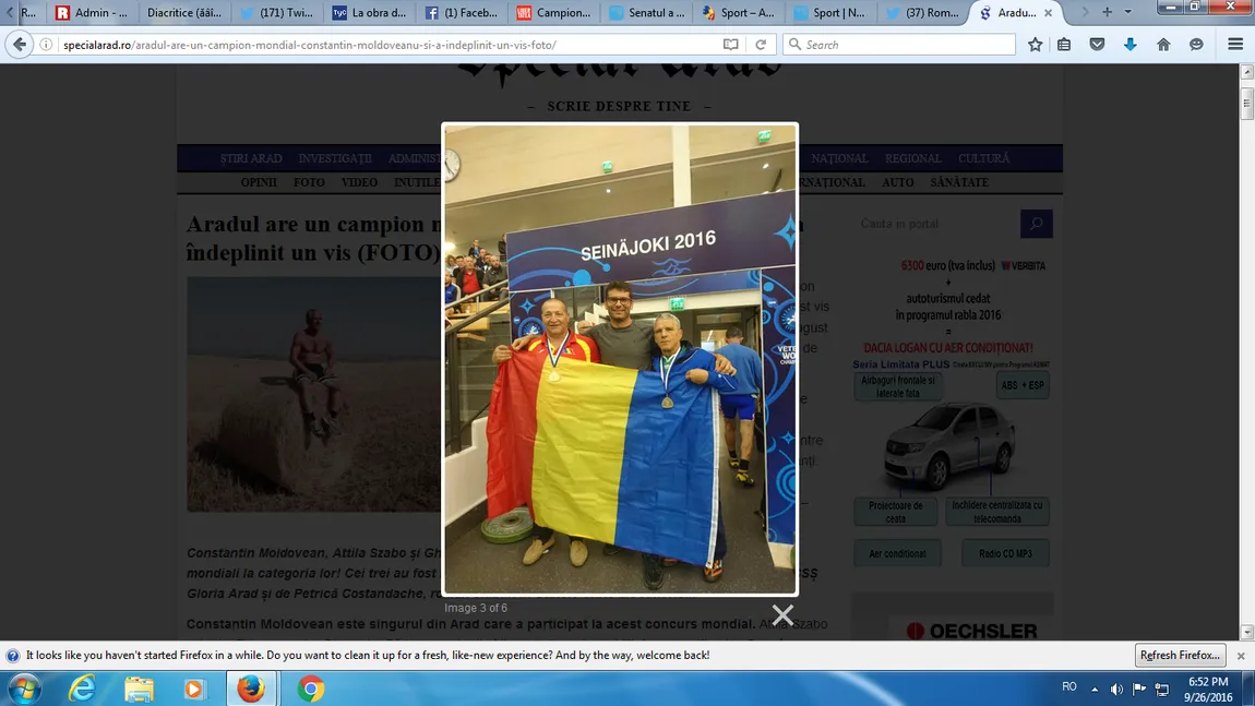 Campion mondial la 67 de ani. Un român a câştigat aurul la lupte greco-romane