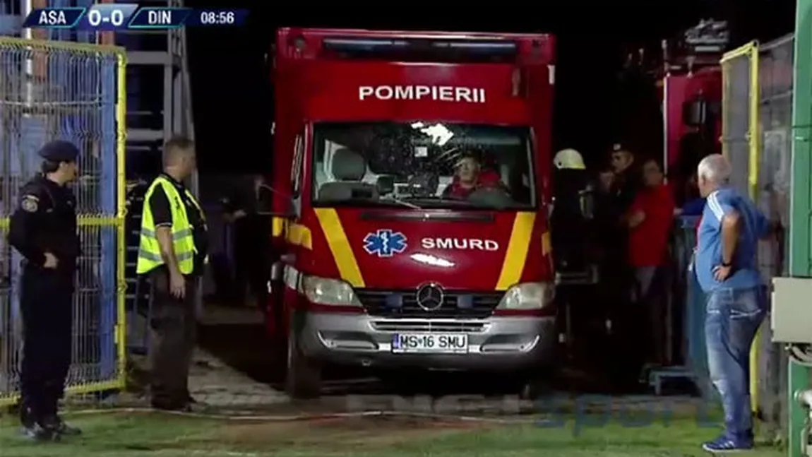Panică la ASA-Dinamo. Un fan al 