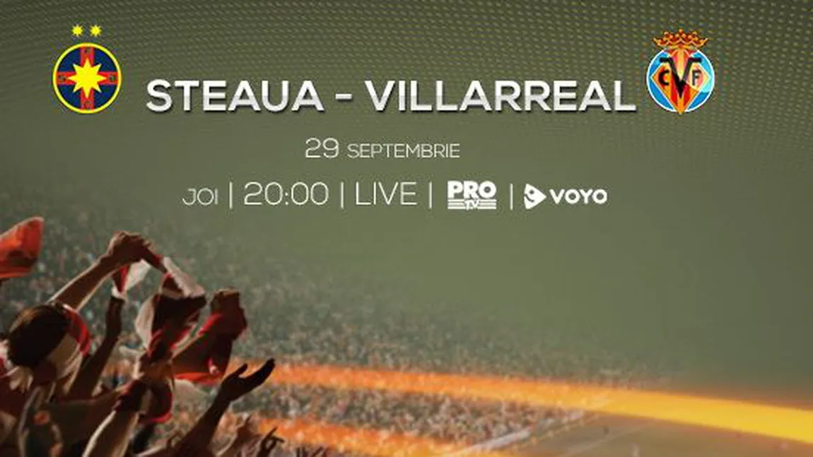 STEAUA - VILLARREAL 1-1: Remiză preţioasă în Europa League