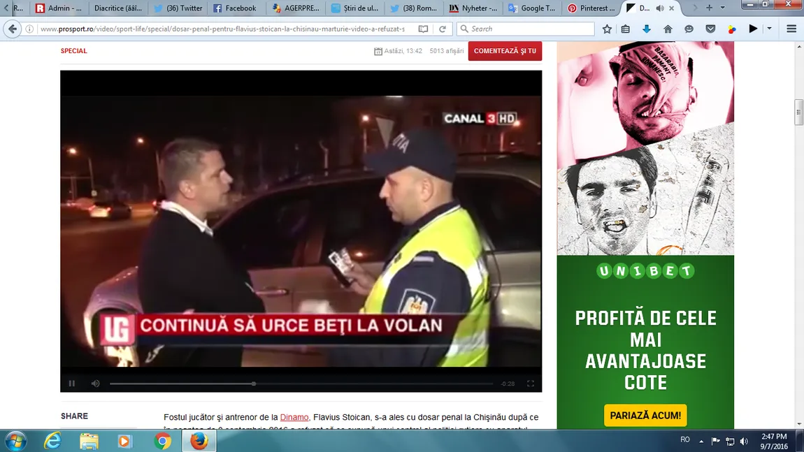 Flavius Stoican, scandal cu Poliţia, în Republica Moldova. I s-a întocmit dosar penal, totul a fost filmat VIDEO