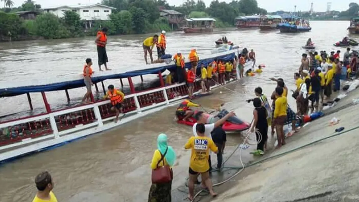 Cel puţin 15 persoane au murit în Thailanda, după ce o ambarcaţiune s-a răsturnat pe un râu UPDATE