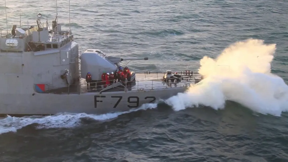 Exerciţiu naval româno-francez în Marea Neagră