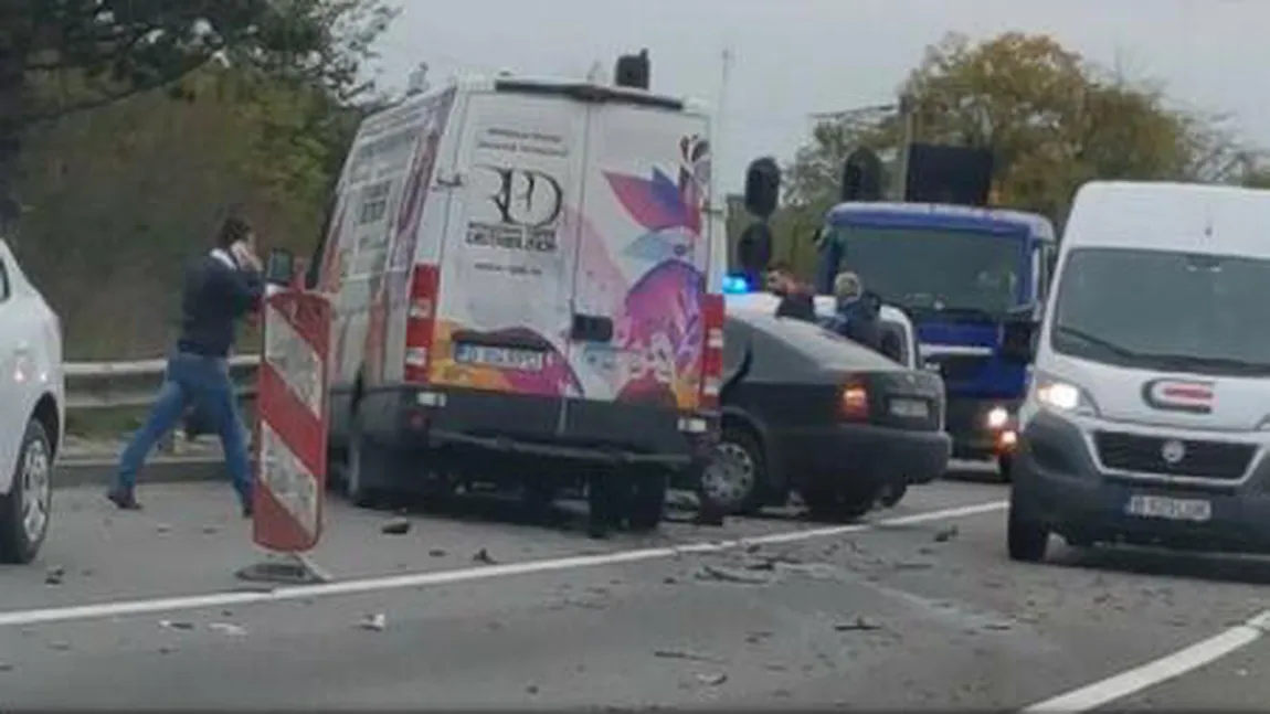 ACCIDENT pe Şoseaua de Centură a Capitalei. O persoană a fost rănită