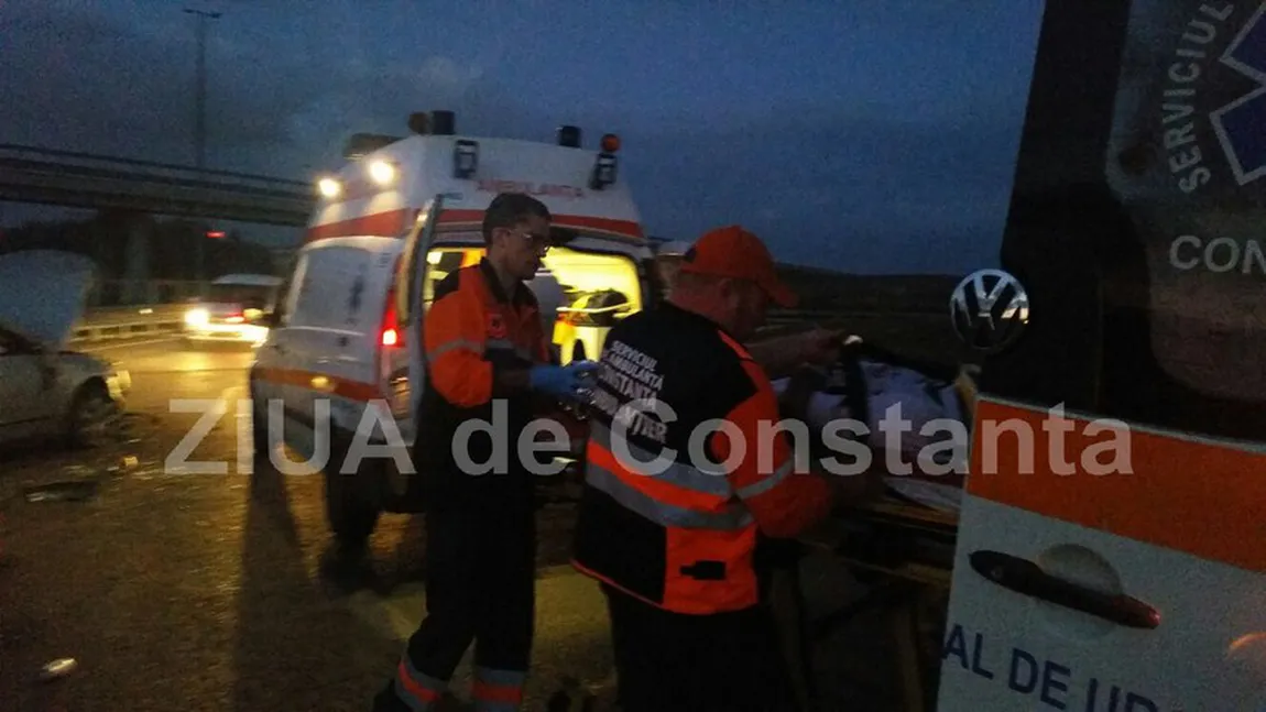 Grav accident de circulaţie la ieşirea de pe autostrada A4 spre Agigea. Şoferul se întorcea de la o nuntă