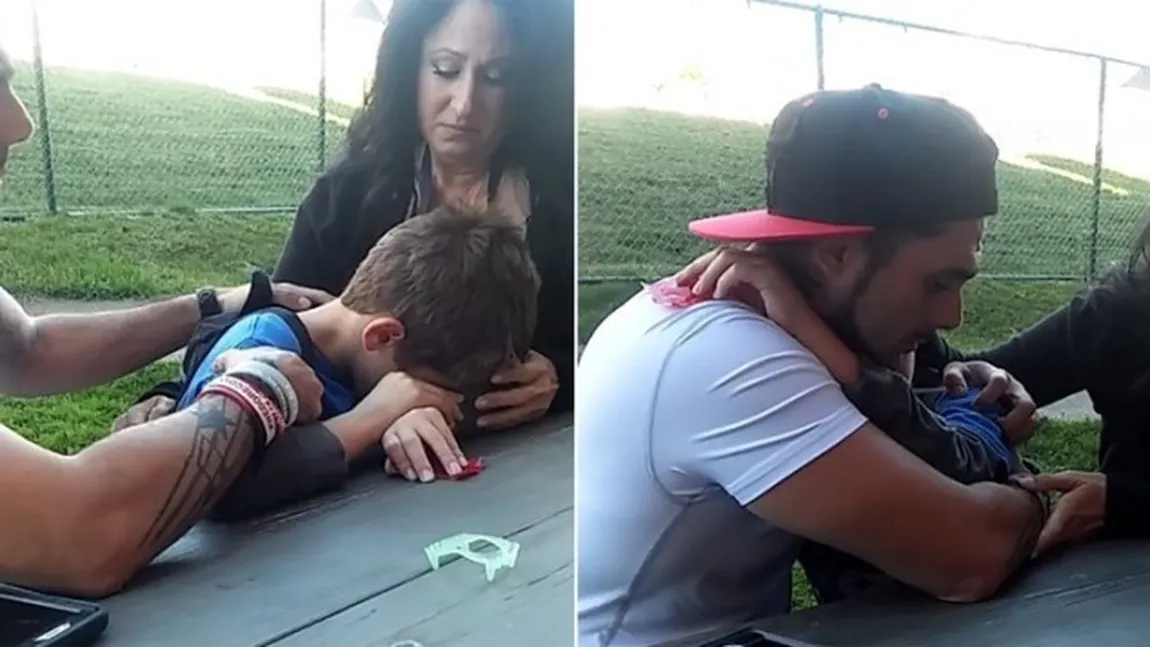 Momentul DRAMATIC în care un tată îşi anunţă fiul că mama a murit VIDEO
