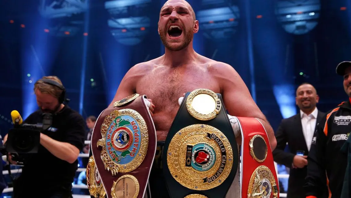 Greii boxului au rămas fără campion. Tyson Fury renunţă la centurile WBO şi WBA