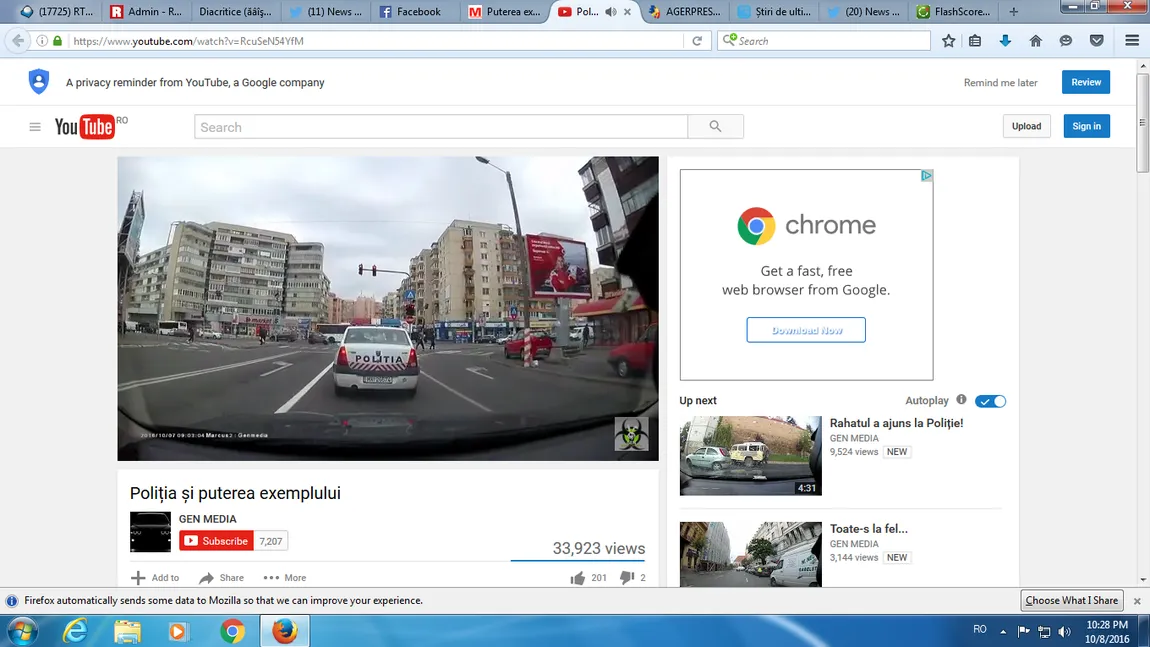 Reacţia halucinantă a poliţiştilor când un şofer le atrage atenţia că nu le merge niciun bec de frână VIDEO