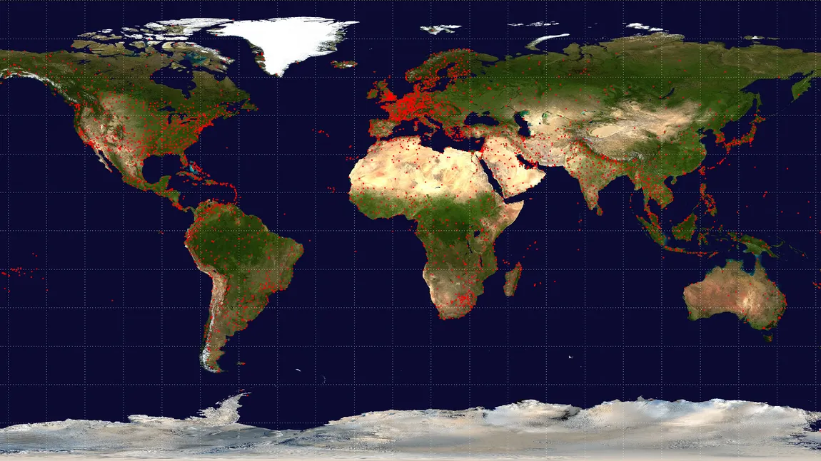 Hartă interactivă a parolelor WiFi în aeroporturi din întreaga lume