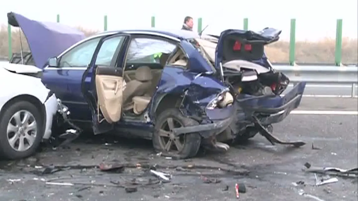 Ultimele informaţii despre răniţii în accidentul de pe A2. O persoană se află în stare de gravă, la Floreasca