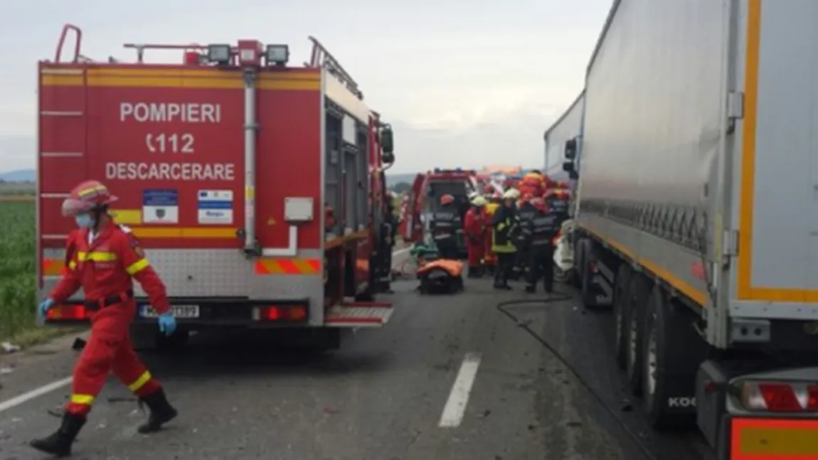Trafic BLOCAT pe centura Capitalei, după un accident cu două TIR-uri. Şase persoane au fost rănite UPDATE