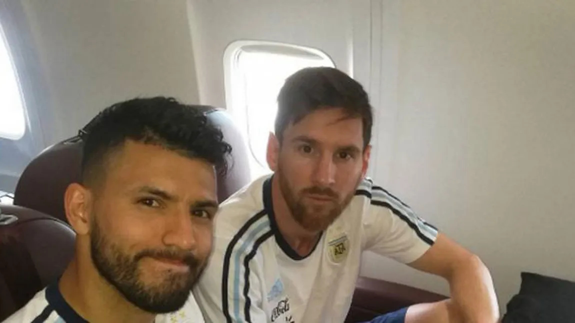 Messi şi Aguero au zburat cu avionul prăbuşit în Columbia în urmă cu doar 20 de zile