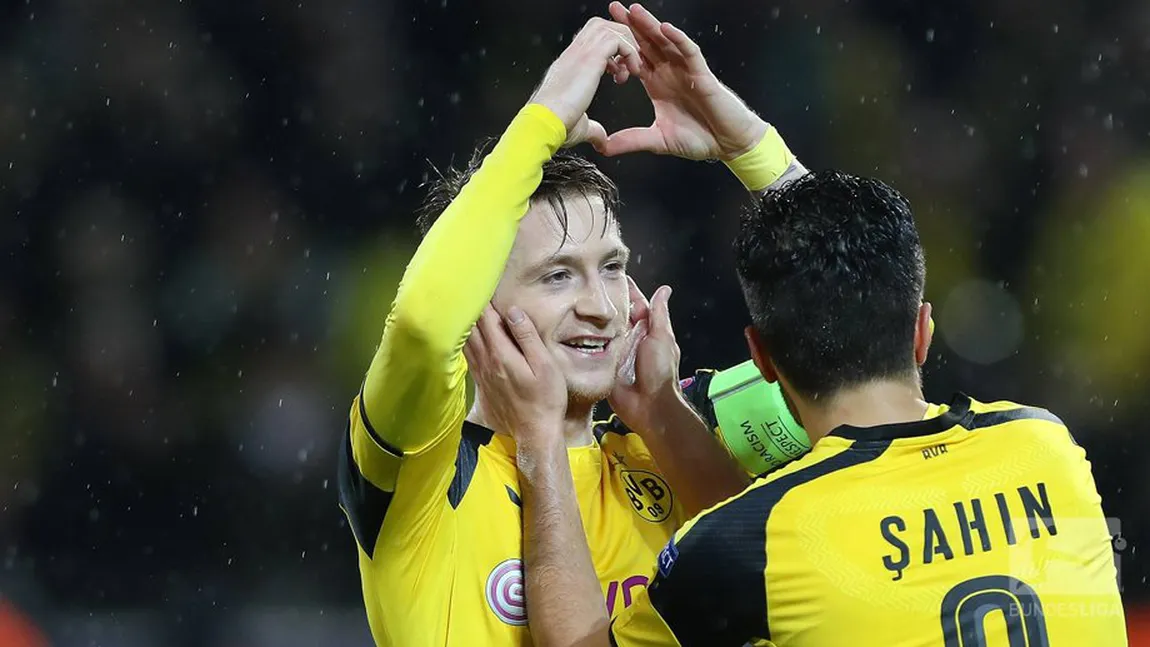 LIGA CAMPIONILOR. Meci nebun la Dortmund, s-au marcat 12 goluri. Rezultatele complete şi clasamentele
