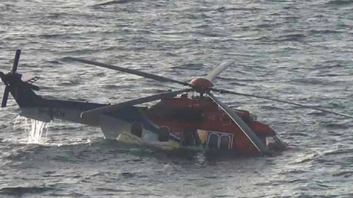 Elicopter PRĂBUŞIT în mare. Nu există supravieţuitori