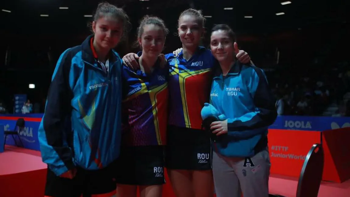 Performanţă ISTORICĂ pentru România. AUR la CM de tenis de masă pentru JUNIORI