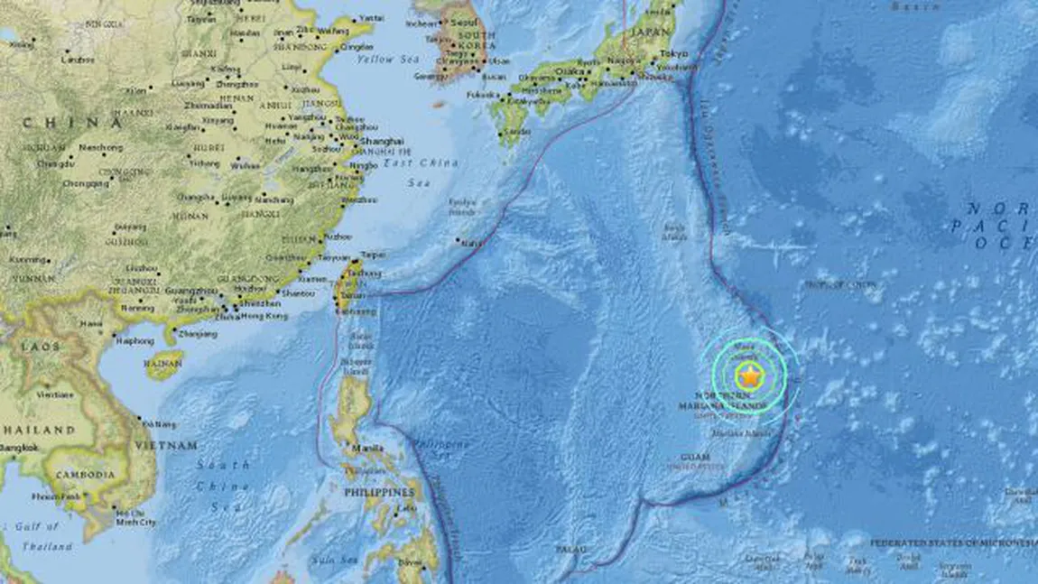 Cutremur puternic în Insulele Mariane de Nord