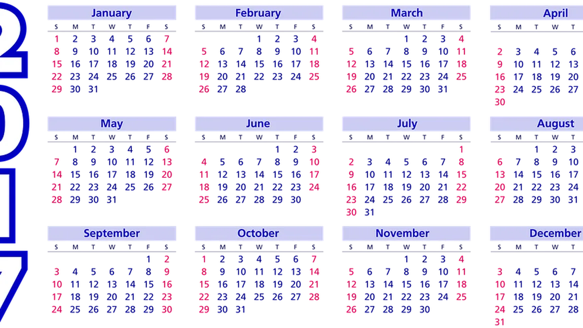 Mai multe ZILE LIBERE de la serviciu pentru români, în 2017. Calendarul zilelor libere