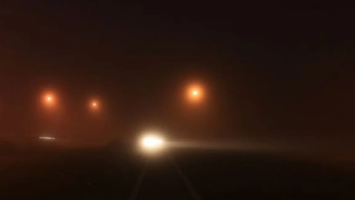 COD GALBEN de ceaţă emis de ANM: Vizibilitatea poate scădea sub 50 de metri. Vezi zonele vizate