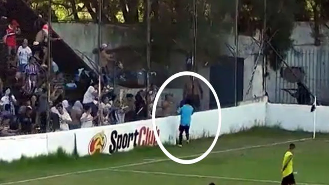 Fotbalist ÎMPUŞCAT ÎN CAP la finalul unui meci VIDEO