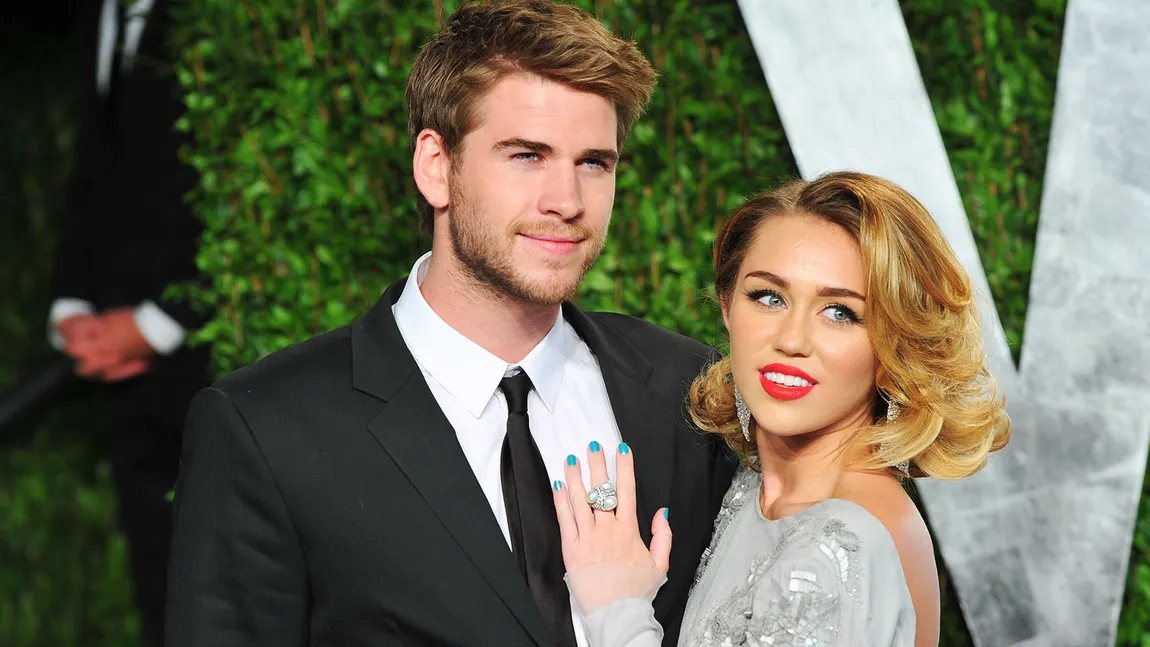 Miley Cyrus şi Liam Hemsworth s-au căsătorit ÎN SECRET în noaptea de Revelion FOTO