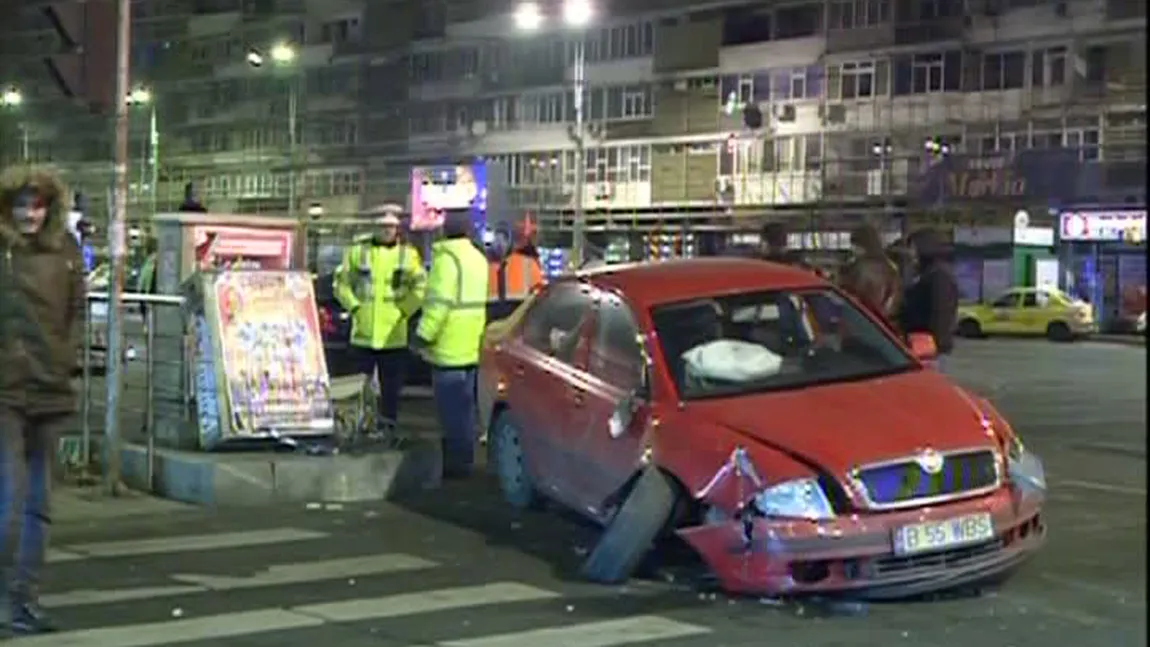 ACCIDENT în Capitală, în zona Ştefan cel Mare VIDEO