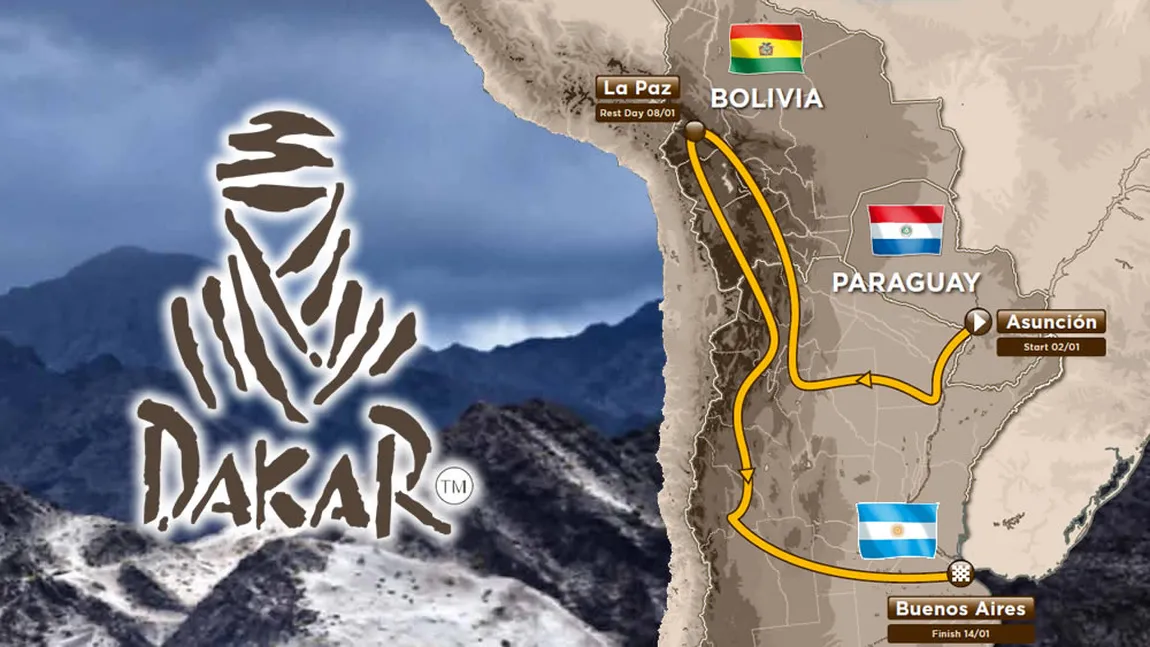 RALIUL DAKAR 2017. Românul Gyenes, locul 33 în prima etapă la moto. CALENDARUL şi traseul complet al competiţiei