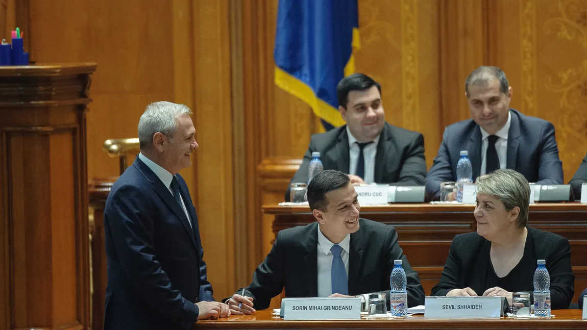 Sorin Grindeanu şi Liviu Dragnea discută cu miniştrii despre buget, într-un loc ţinut la secret