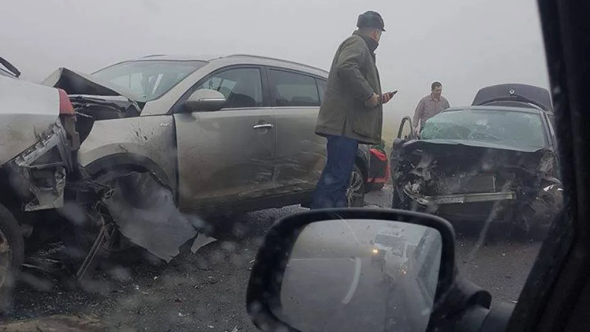 Accident grav în judeţul Constanţa. Trei maşini au fost făcute praf