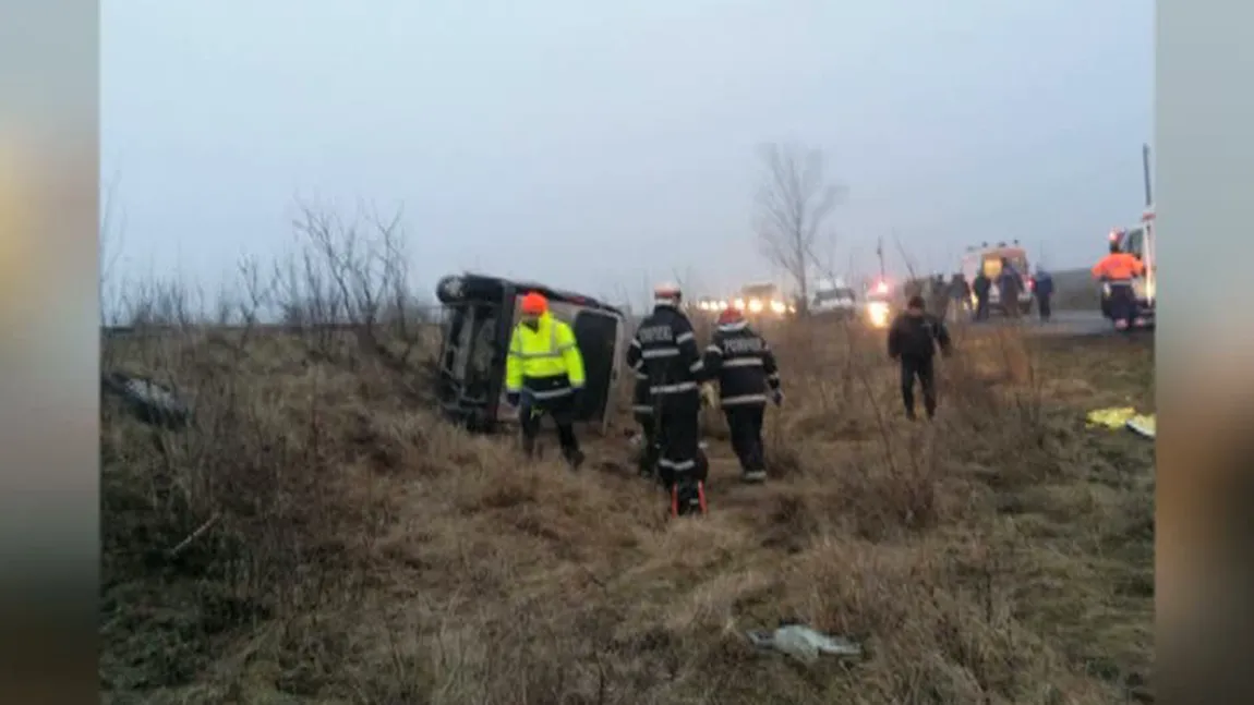 Accident grav din cauza vremii. Un bărbat a murit, iar trei persoane au fost rănite