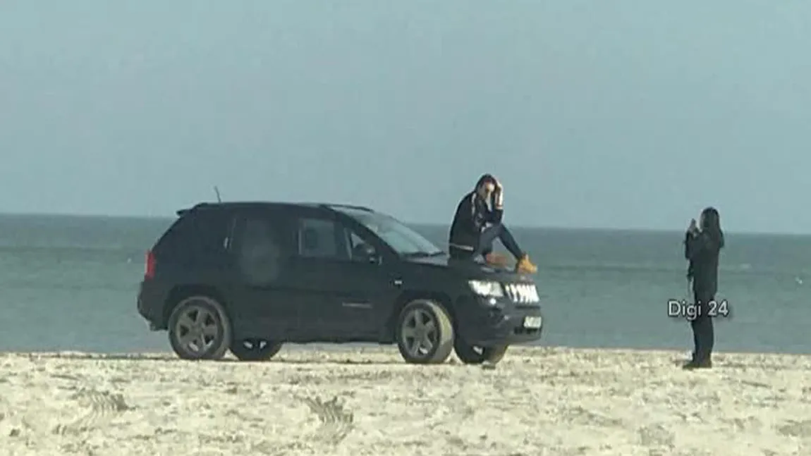 Şoferiţă amendată cu 20.000 de lei pentru o fotografie pe plajă