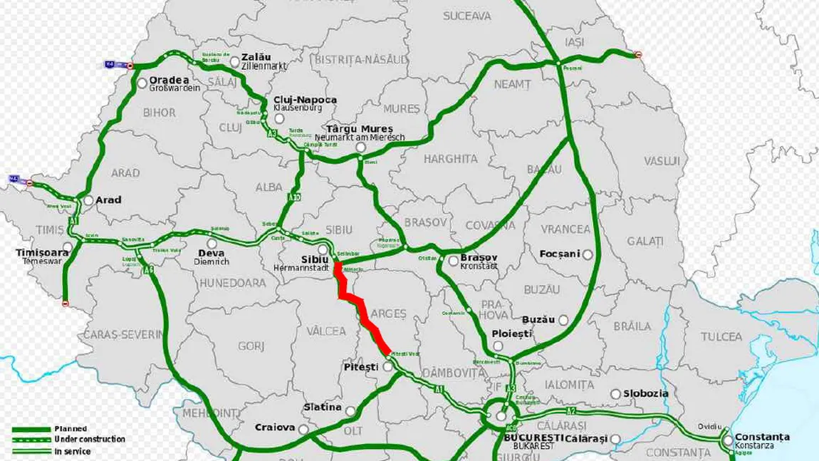 Contractul de revizuire a studiului de fezabilitate pentru autostrada Sibiu-Piteşti, câştigat de italienii de la Spea Ingegneria Europe