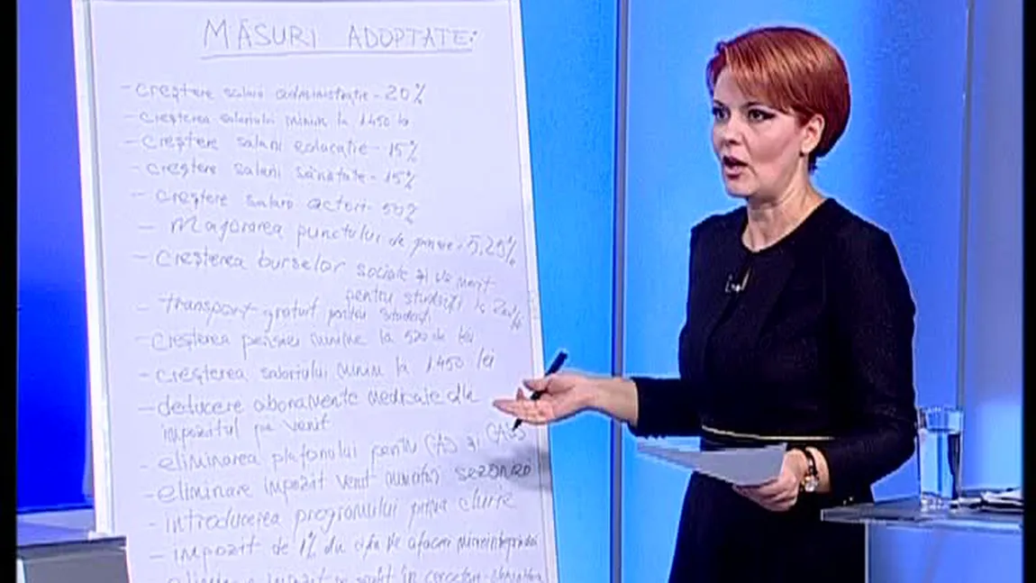 Lia Olguta Vasilescu, veşti proaste pentru pensionari: 