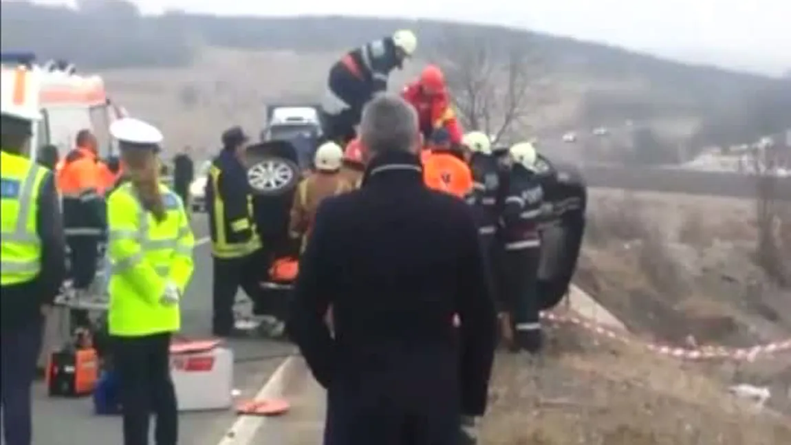 Accident cumplit, bărbat dus cu elicopterul la spital