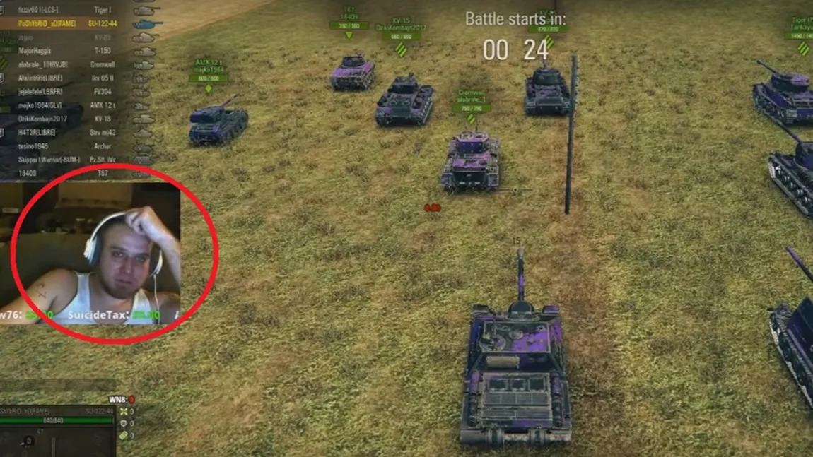 A murit jucând WORLD OF TANKS. Inima i-a cedat în timpul unui MARATON de 24 de ore transmis în direct VIDEO