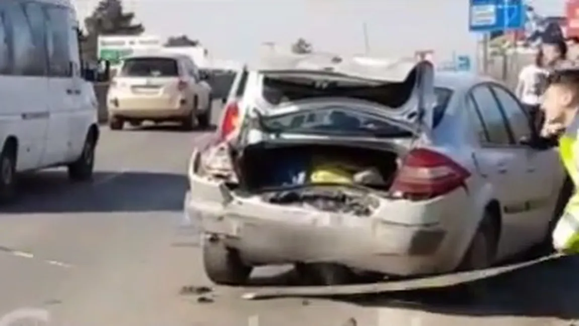 Accident în lanţ, un copil de cinci ani a ajuns la spital