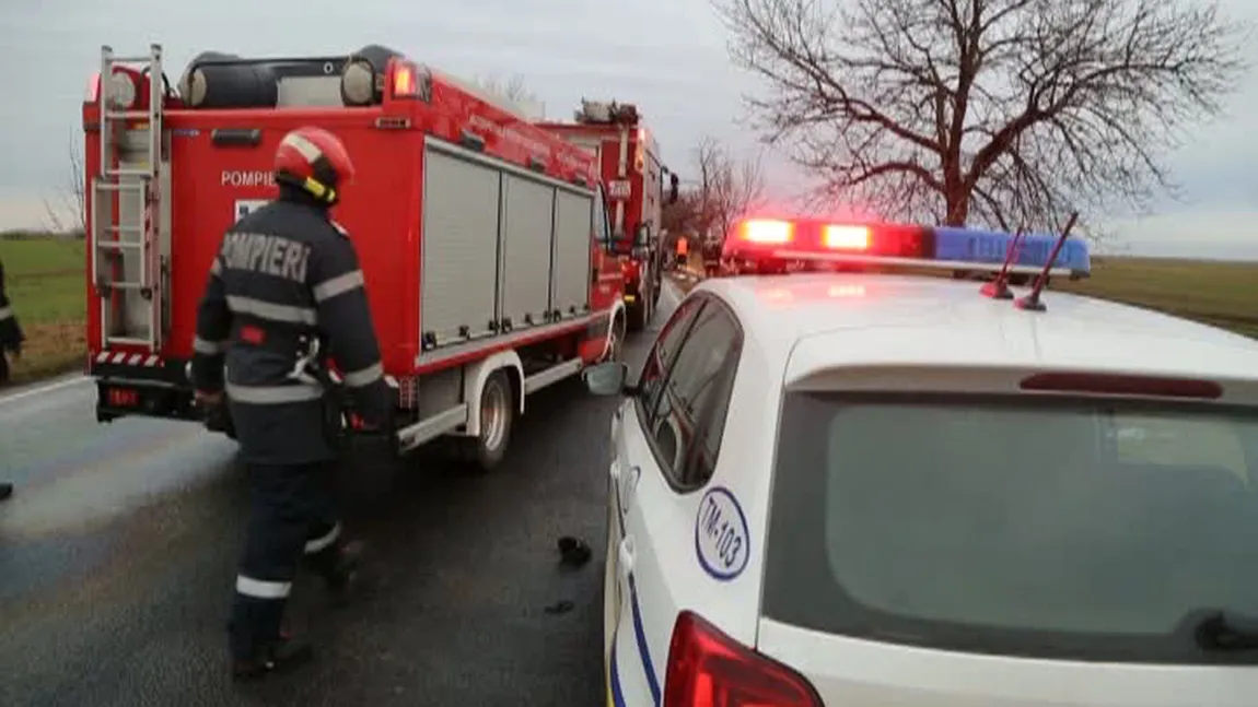Accident grav, patru oameni răniţi din cauza unui vitezoman