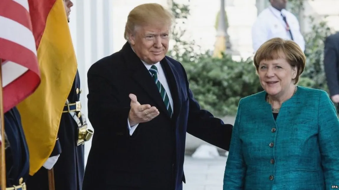 Merkel şi Trump au discutat despre NATO şi comerţ
