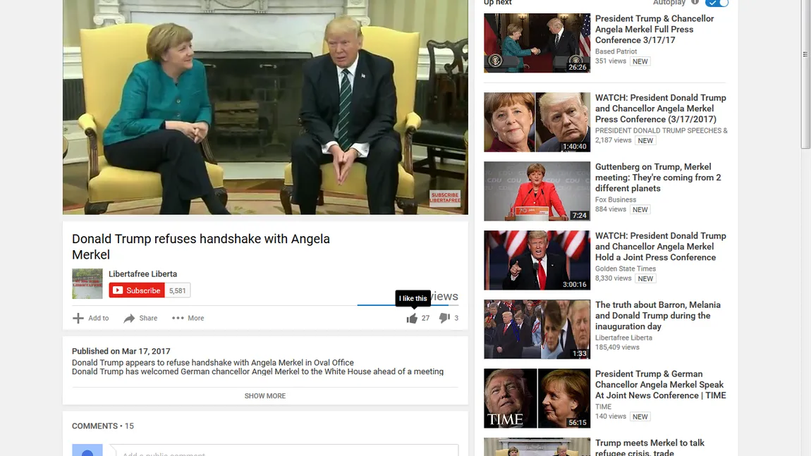 Donald Trump a refuzat să dea mâna cu Angela Merkel pentru fotografiile oficiale VIDEO