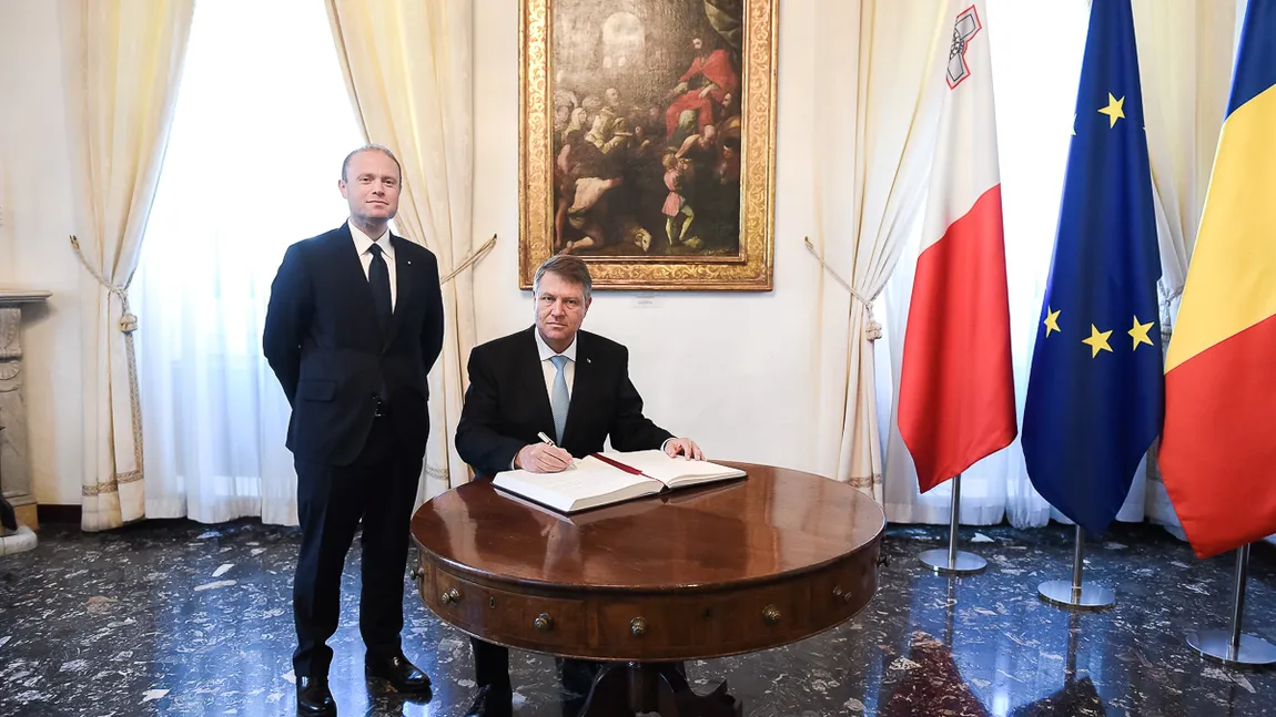 Klaus Iohannis: Companiile malteze pot să crească nivelul investiţiilor în România