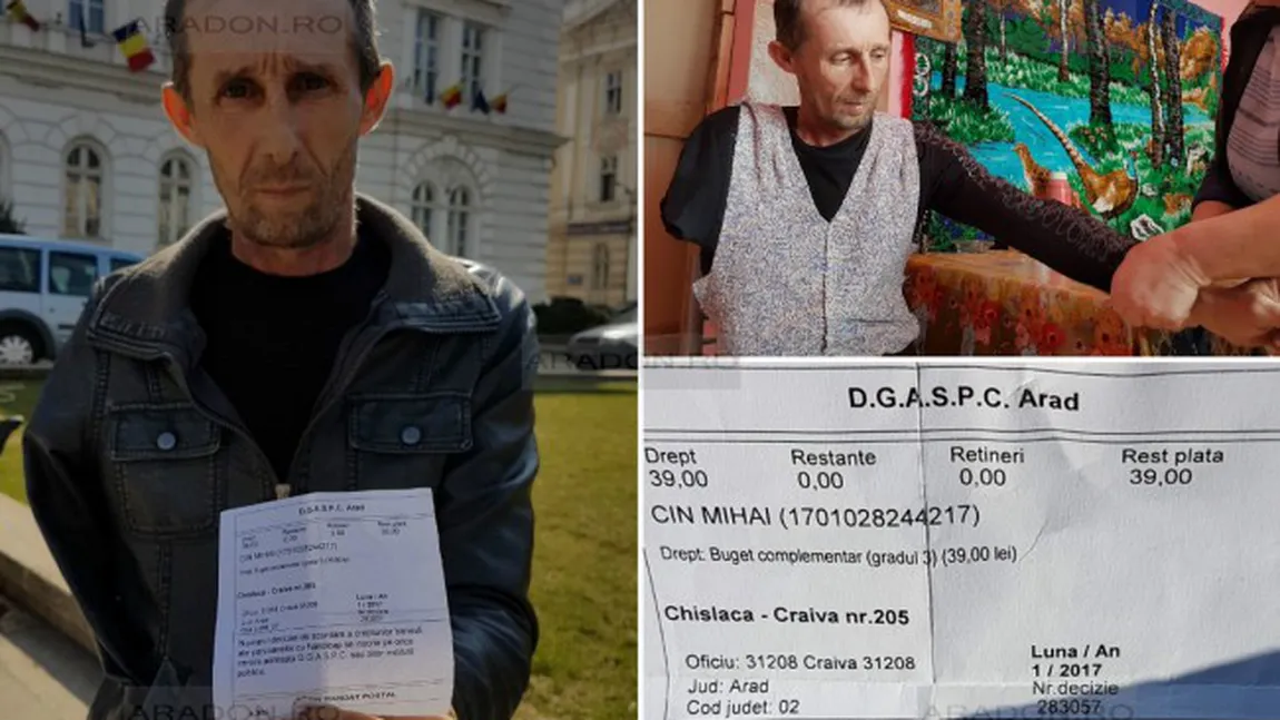Povestea cutremurătoare a unui bărbat infirm condamnat să trăiască cu doar 39 de lei pe lună