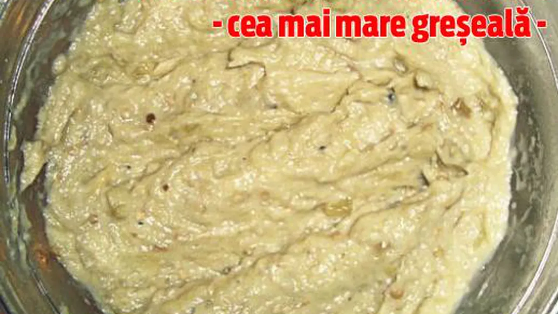 REŢETE POST: Salată de vinete cu usturoi, reţeta de post