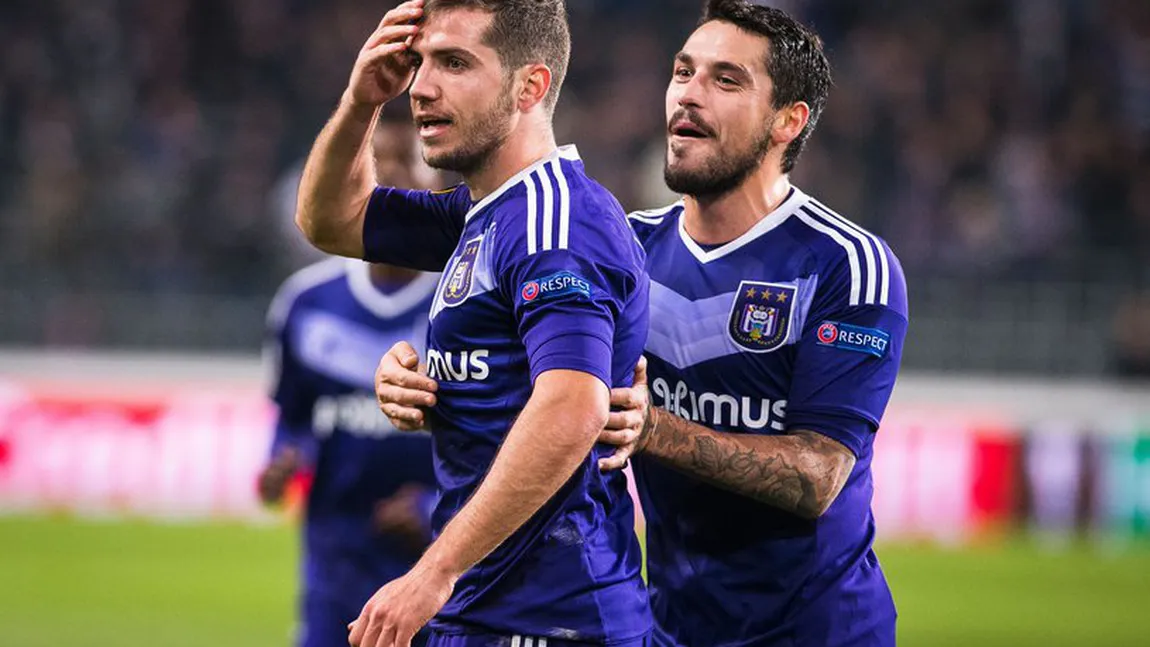 Stanciu, golul victoriei pentru Anderlecht în Europa League VIDEO