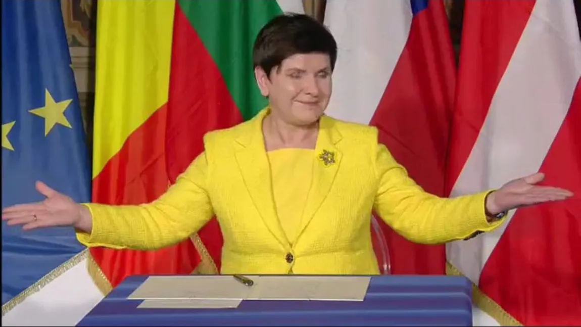 Premierul Poloniei a mimat că ezită să semneze Declaraţia de Roma. Care e poziţia Guvernului României faţă de noul tratat