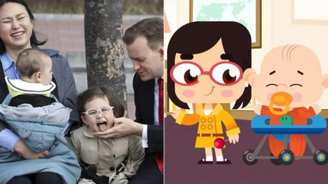 Copiii care şi-au întrerupt tatăl în timpul unui interviu la BBC au devenit personaje de desene animate VIDEO