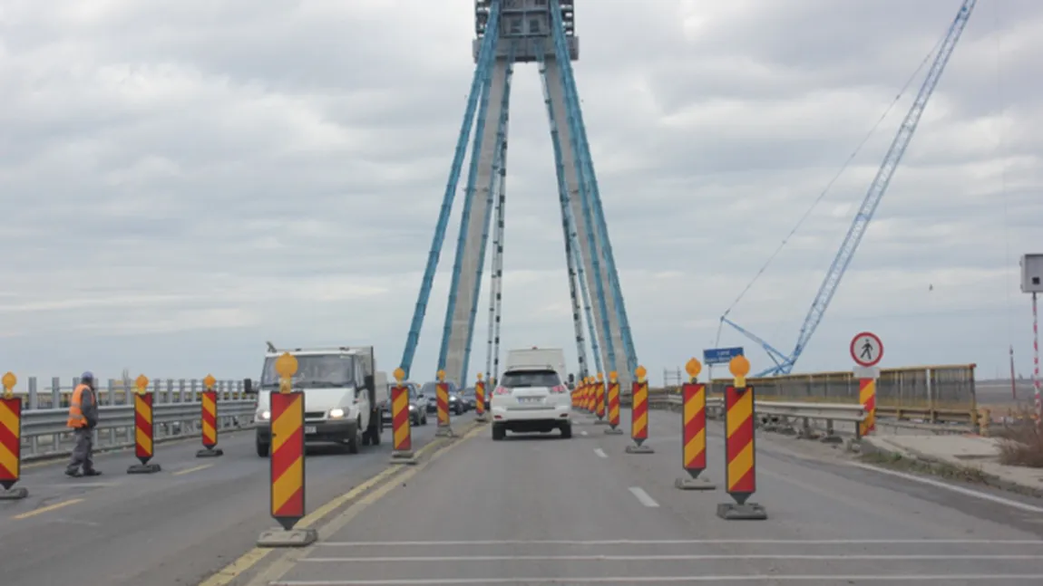 CNAIR: Pe podul vechi Agigea se va circula pe două benzi până la 5 mai